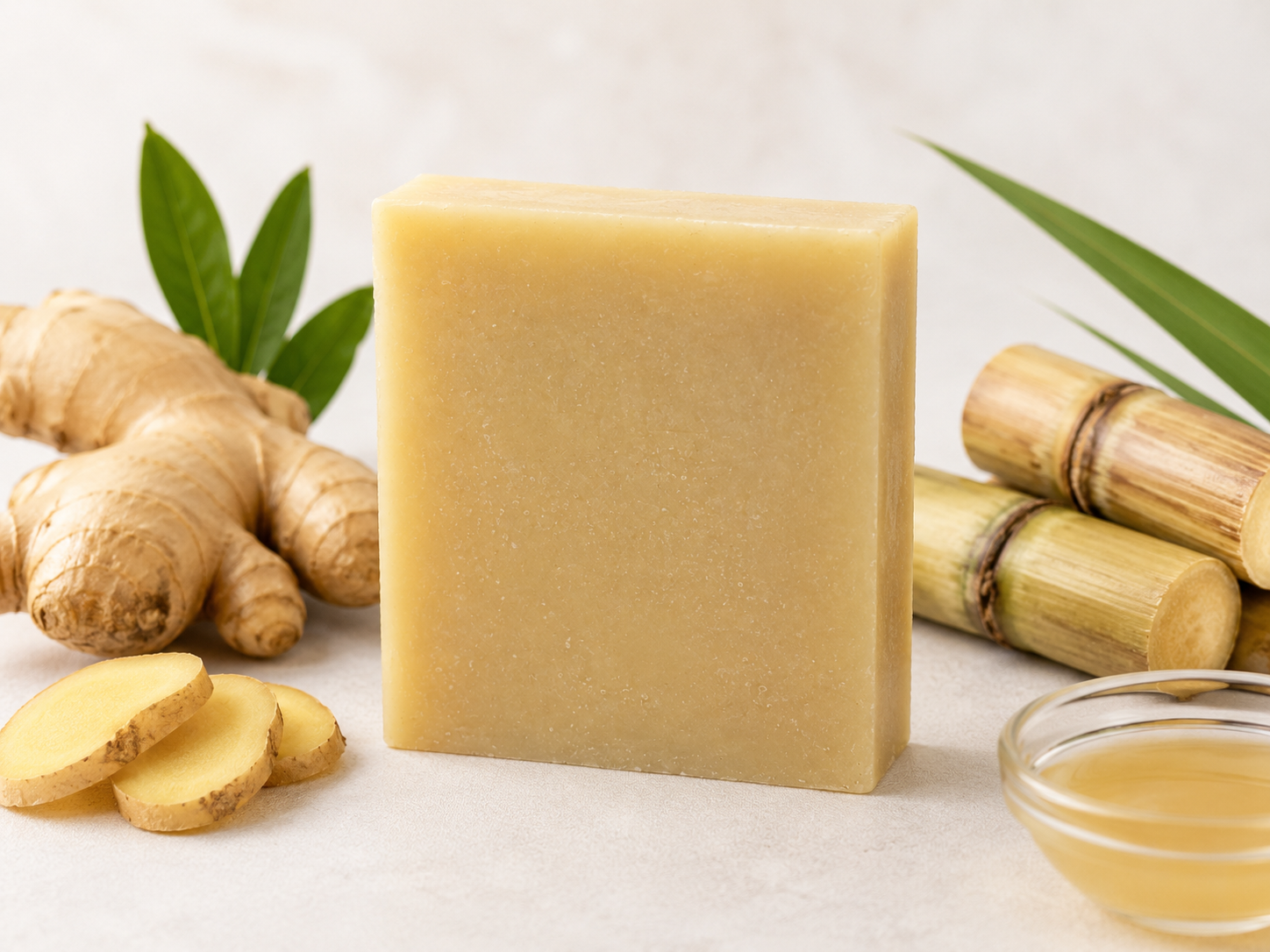 Ginger & Sugarcane Juice Herbal Soap
